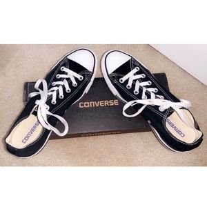 black converse sneakers
